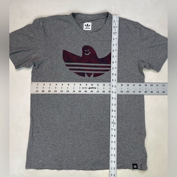 Adidas Shmoo Ghost Mark Gonzalez Skateboarding Graphic T-shirt Women Medium Gray - Picture 5 of 5
